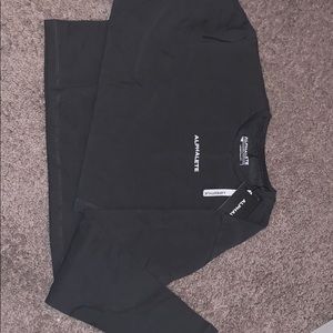 Gray oversized crop top